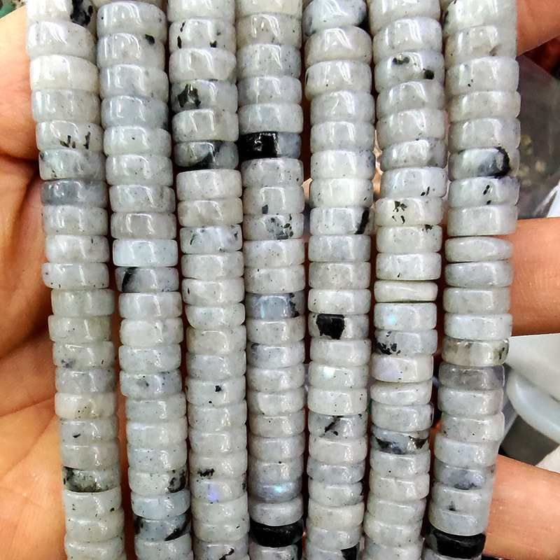 Black and white glitter stone