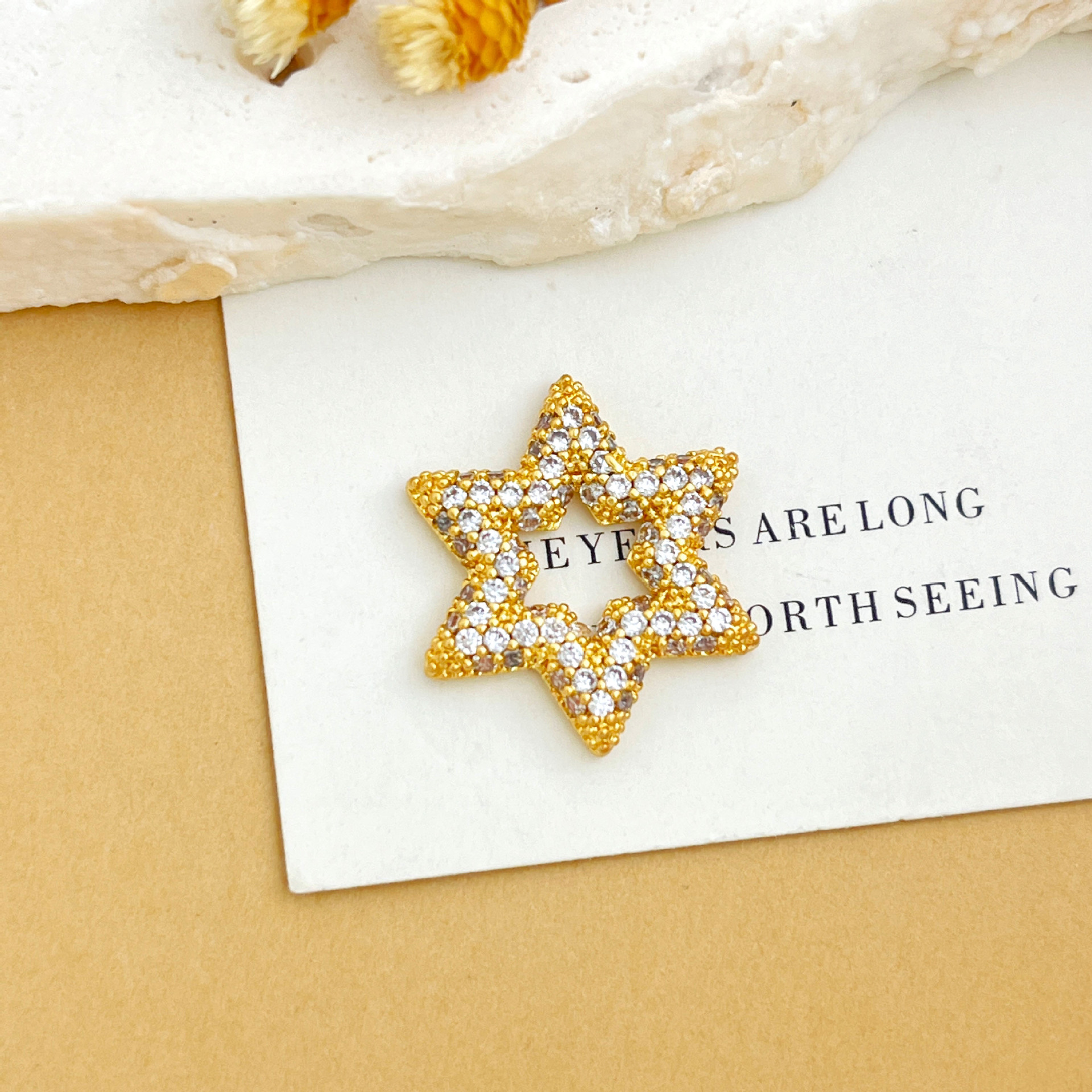 Xl3325 six-pointed star pendant gold