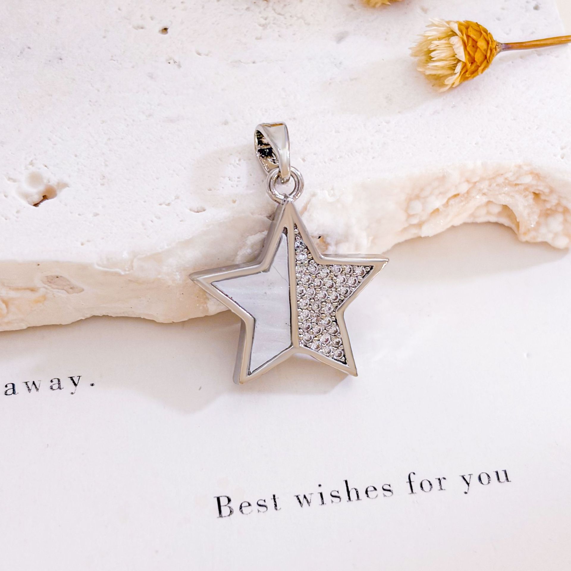 Xl794 five-pointed star pendant silver