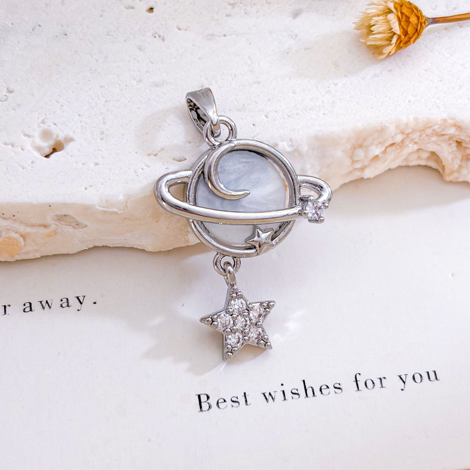 Xl4539 planet pendant silver large