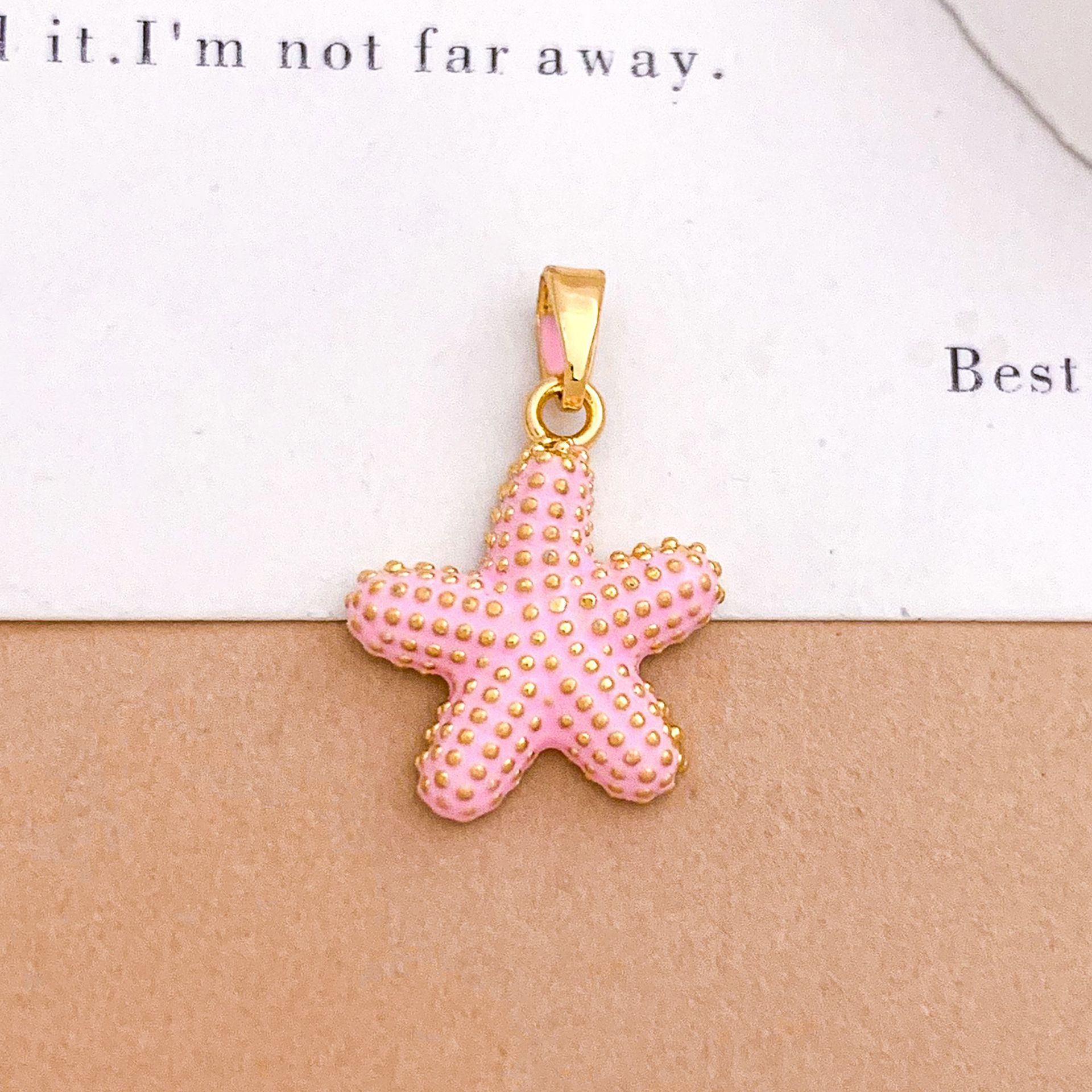 Xl4631 chubby starfish pendant - gold