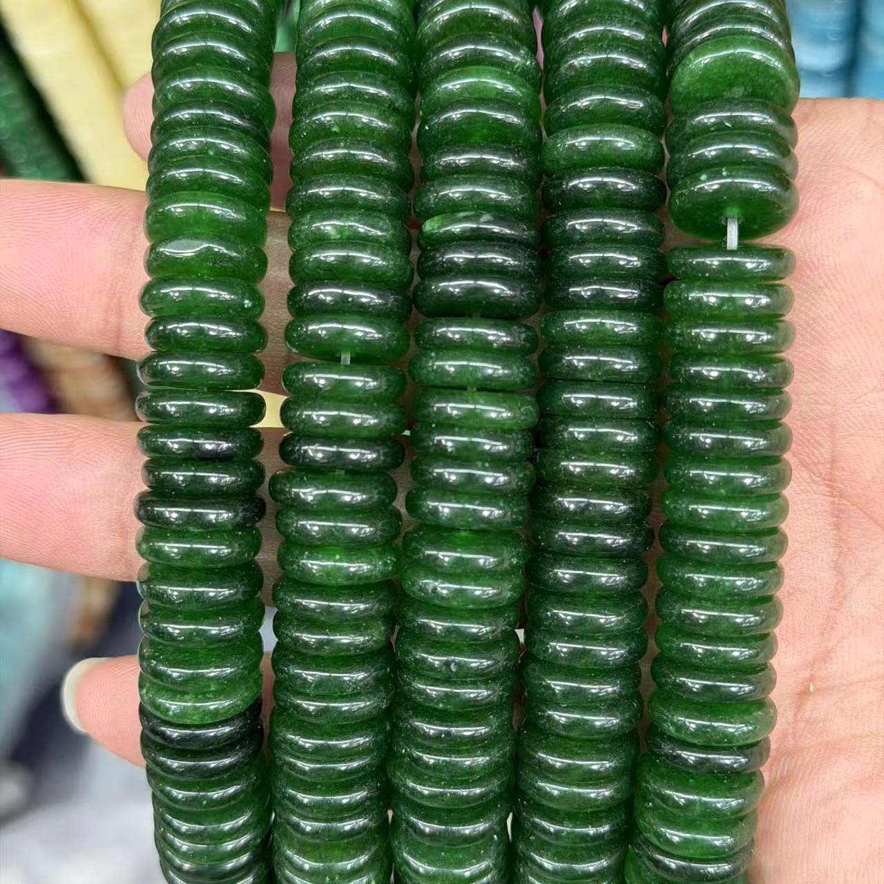 Dark green agate