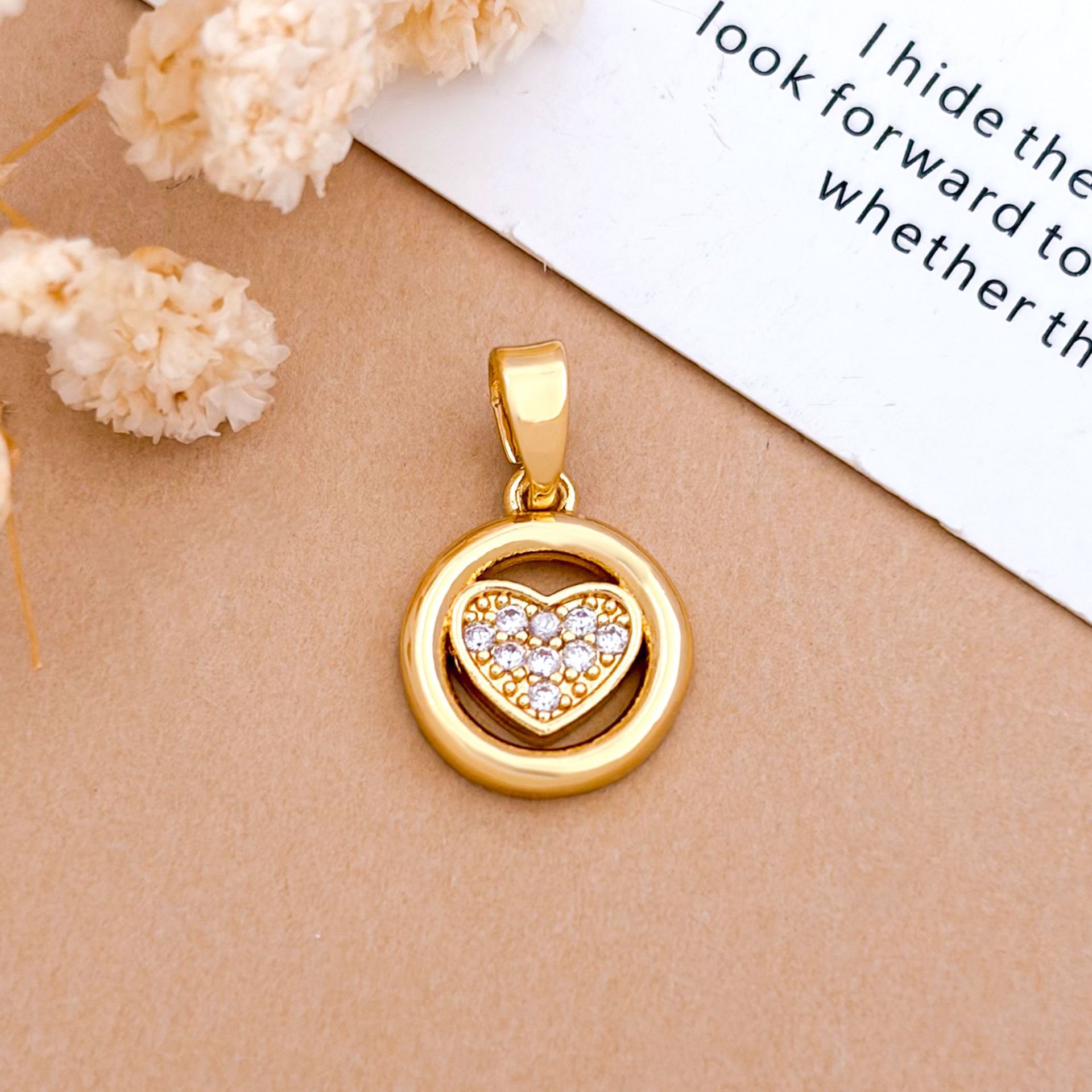 Xl5762 ring love pendant gold