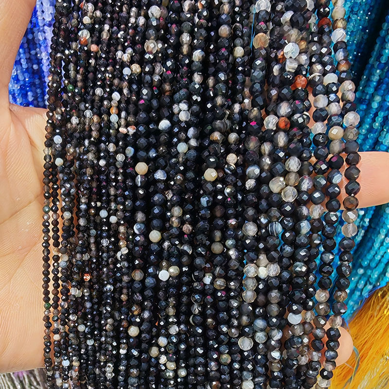 Black striped agate