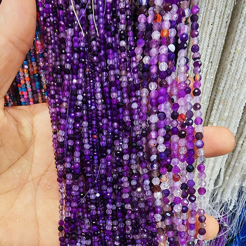 Purple mixed color agate