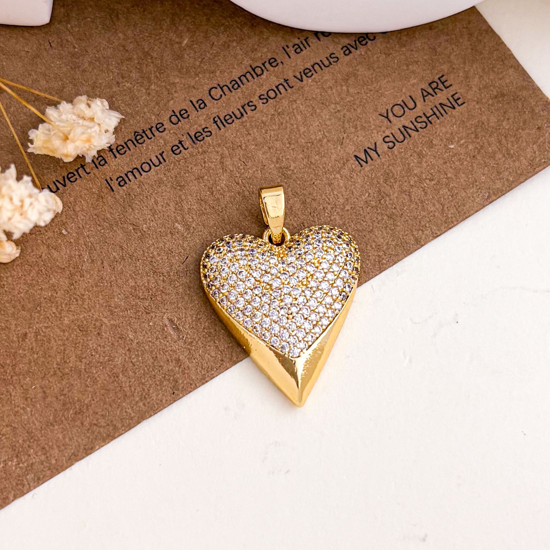 Xl5749 love pendant gold