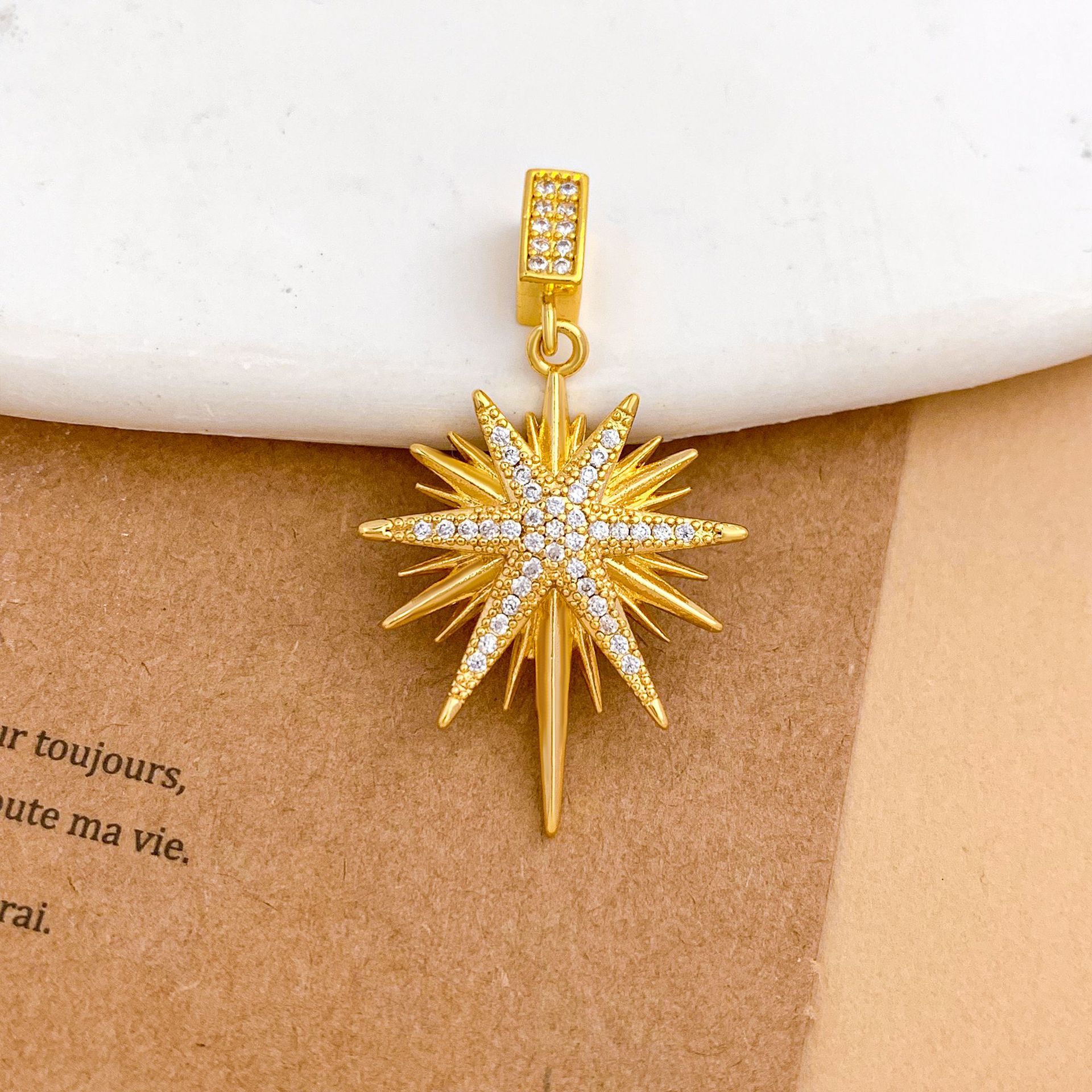 Xl4883 starfish pendant gold