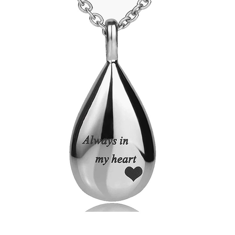 Silver with 50cm cross chain