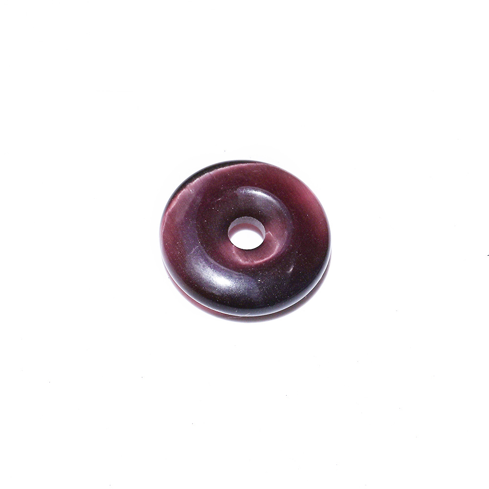 Deep purple cat's eye stone