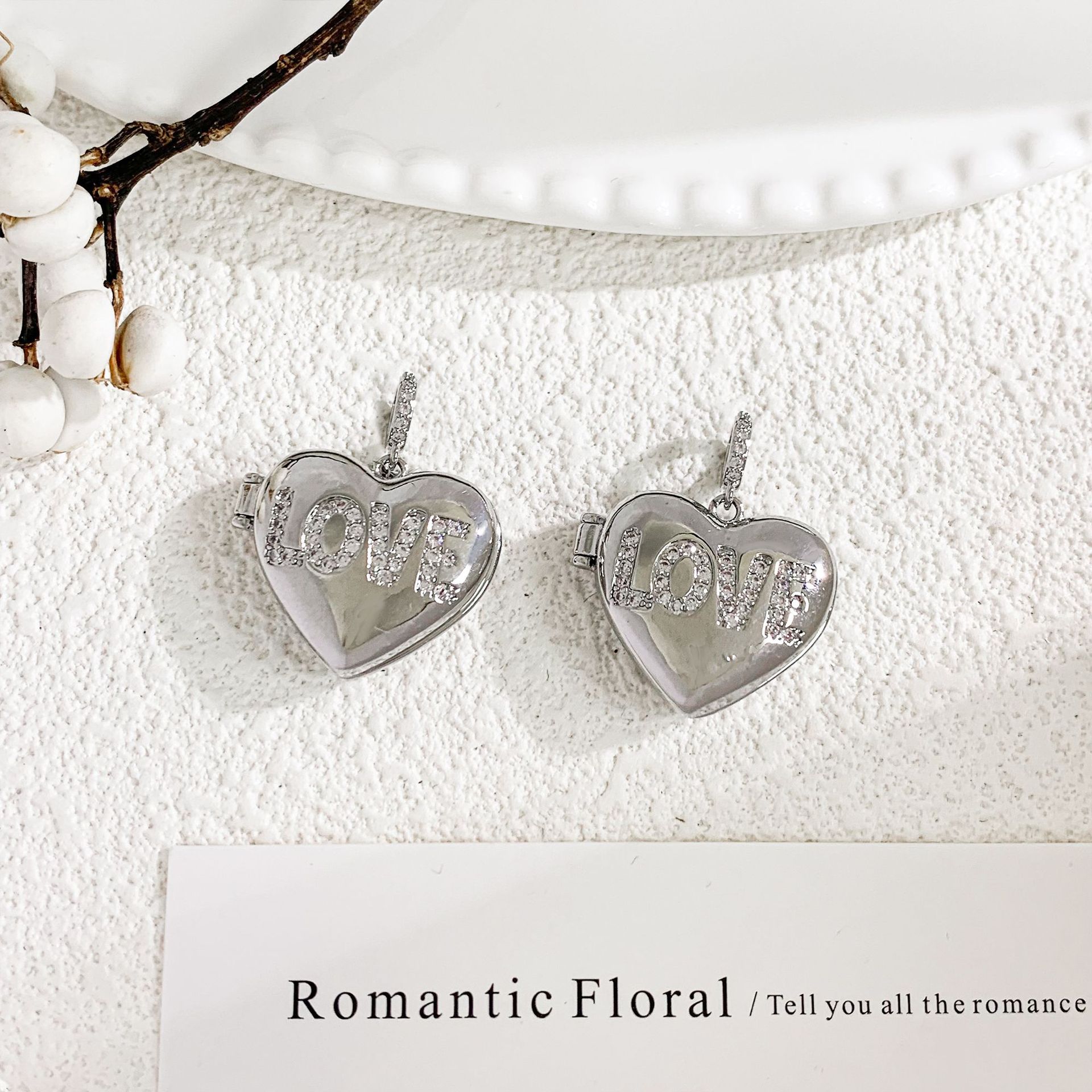 Xl4127love opening and closing pendant silver