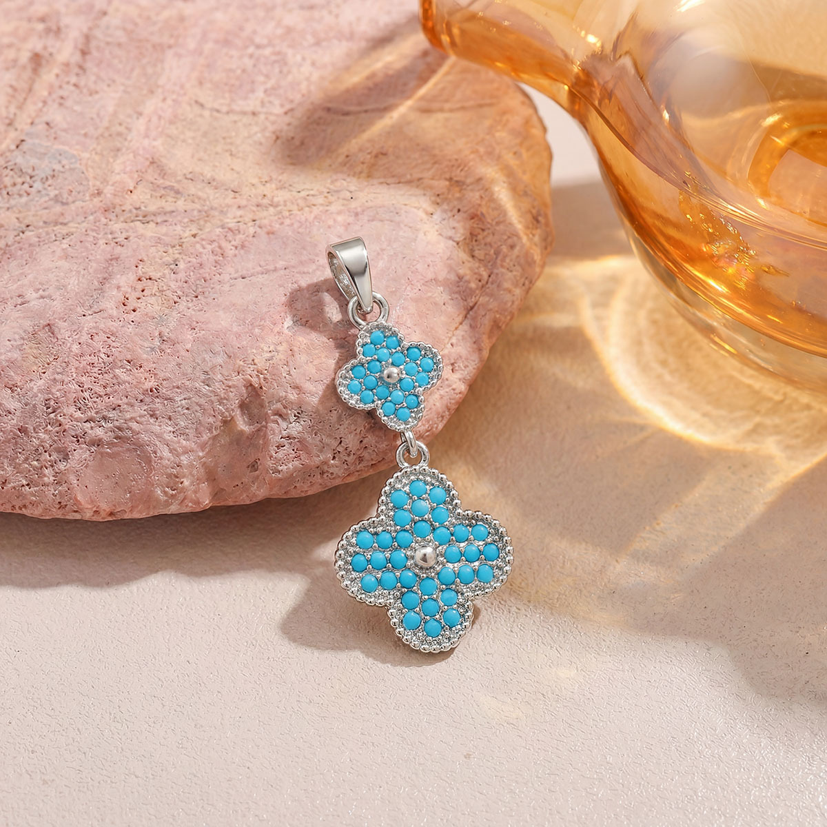 Xl1723 clover pendant silver