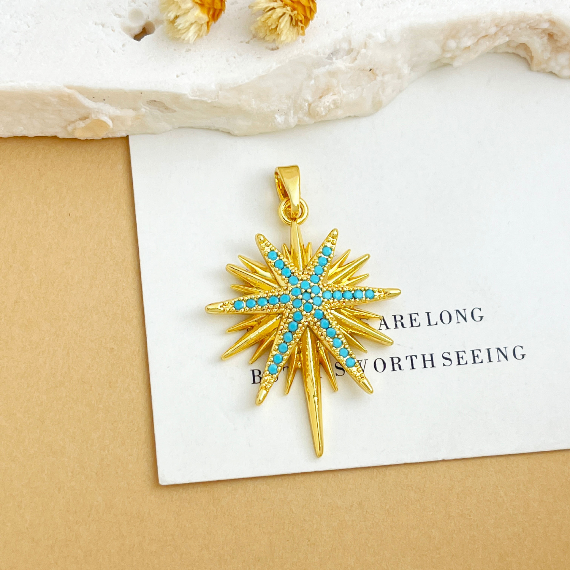 Xl4883 starfish pendant gold