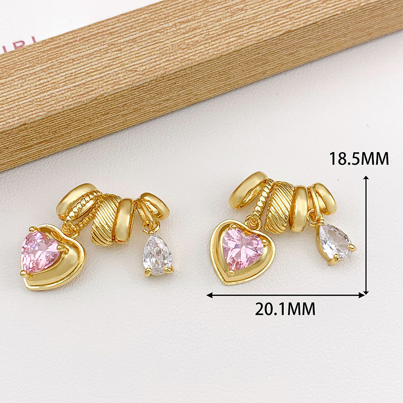 Xl4319 love water drop combination pendant gold