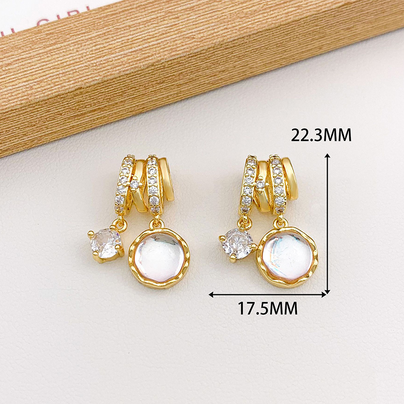 Xl4571 aurora round pendant gold