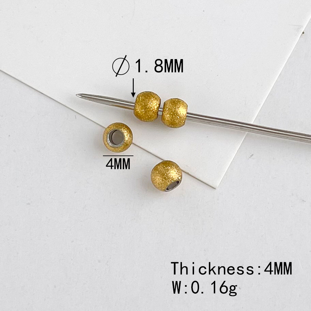 1#gold 4mm