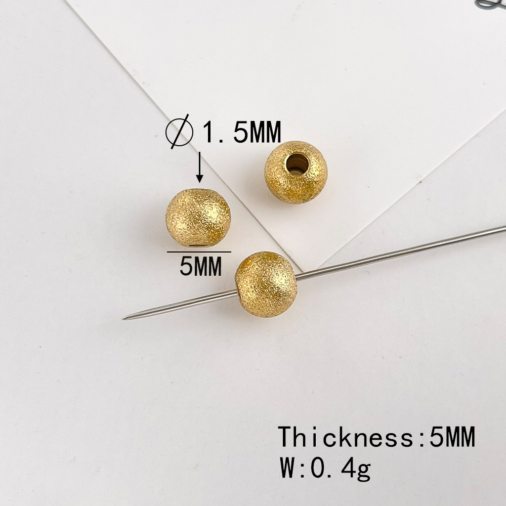 5#gold 5mm