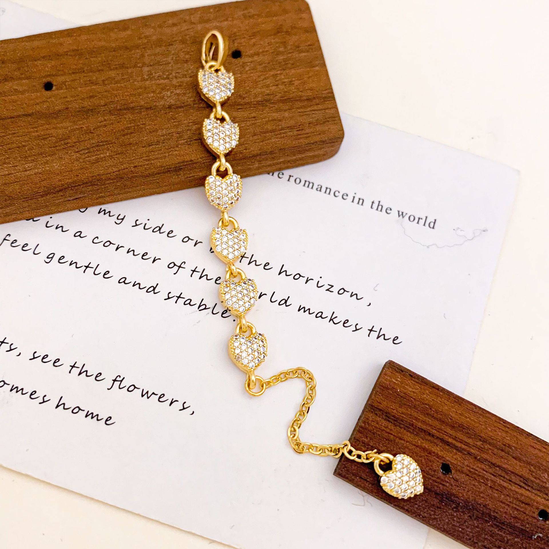 Xl5289 love tassel pendant gold