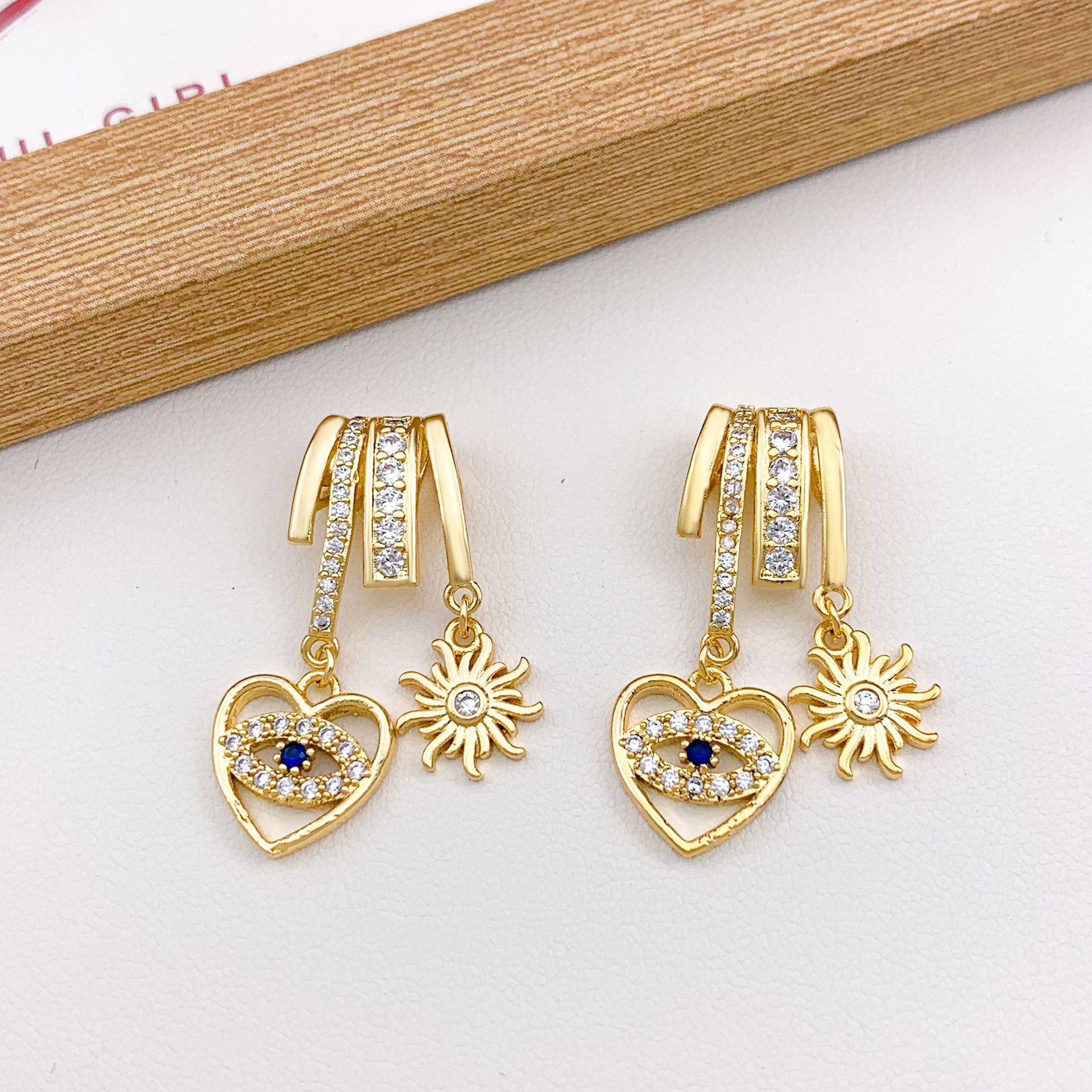Xl3226 love sun combination pendant gold