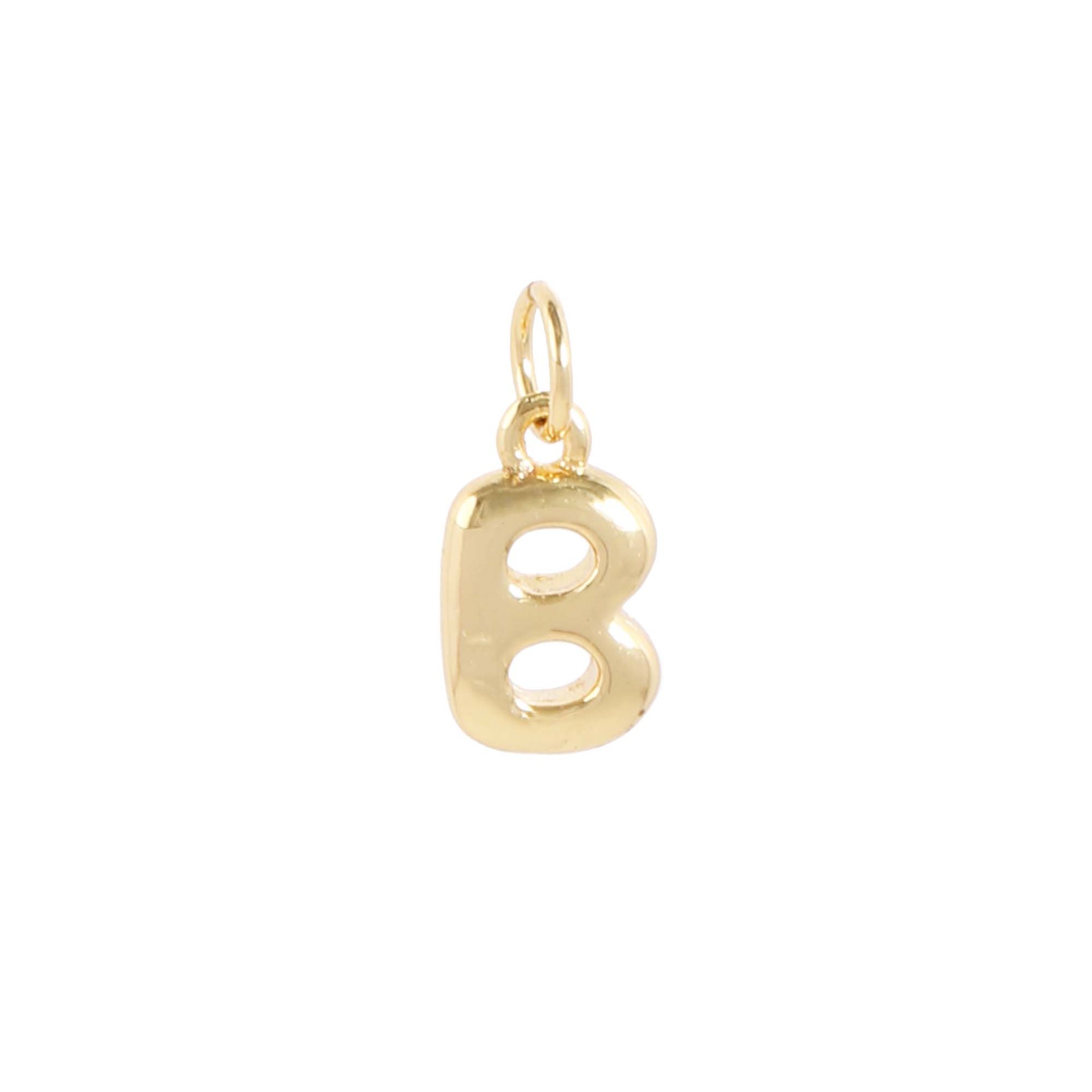 18k gold single letter b
