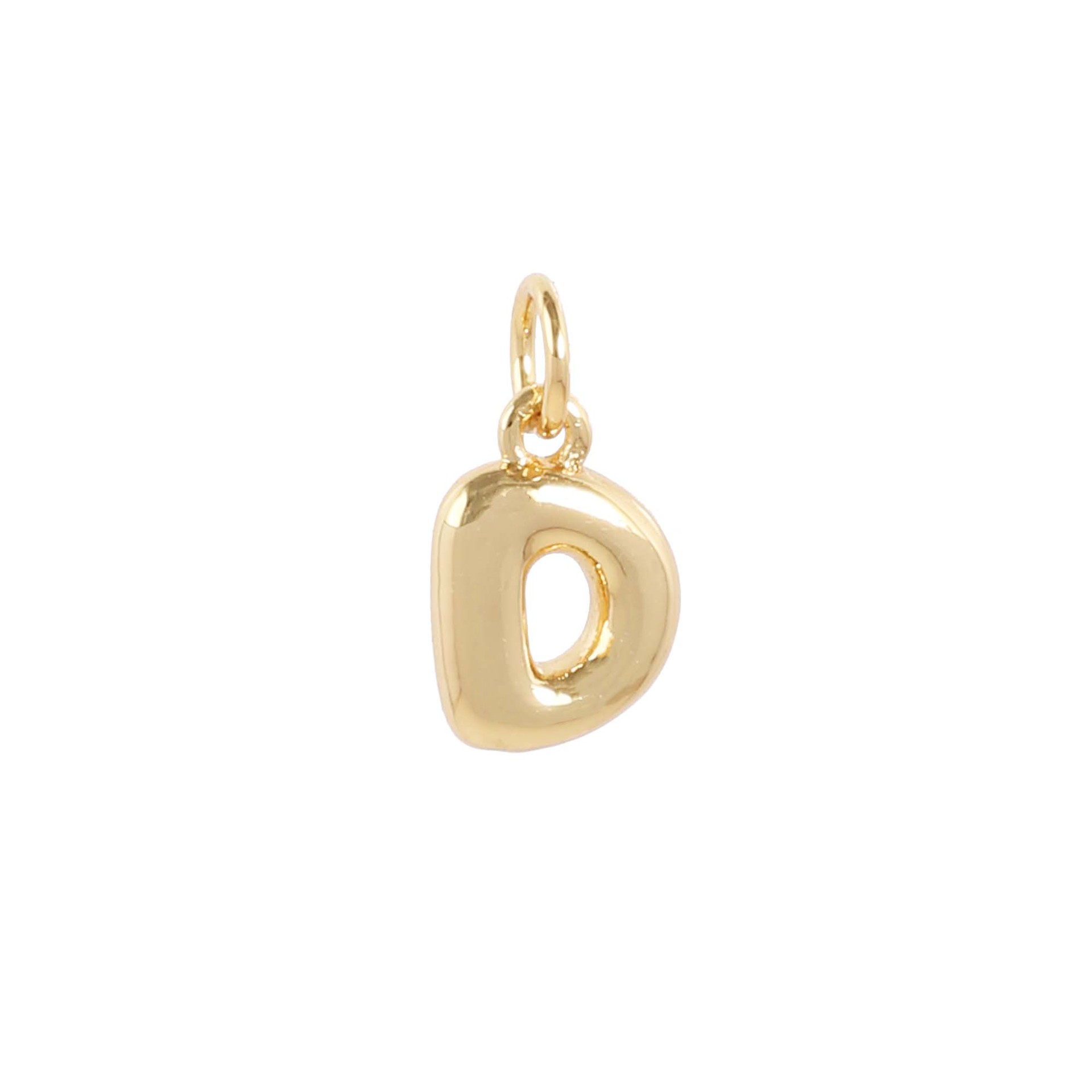 18k gold single letter d