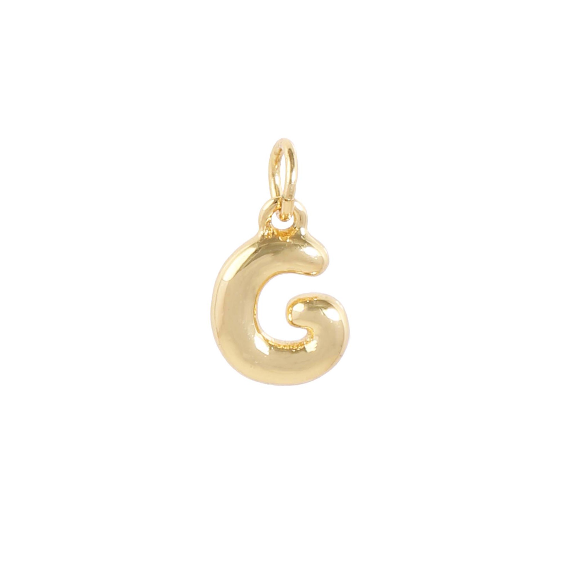 18k gold single letter g
