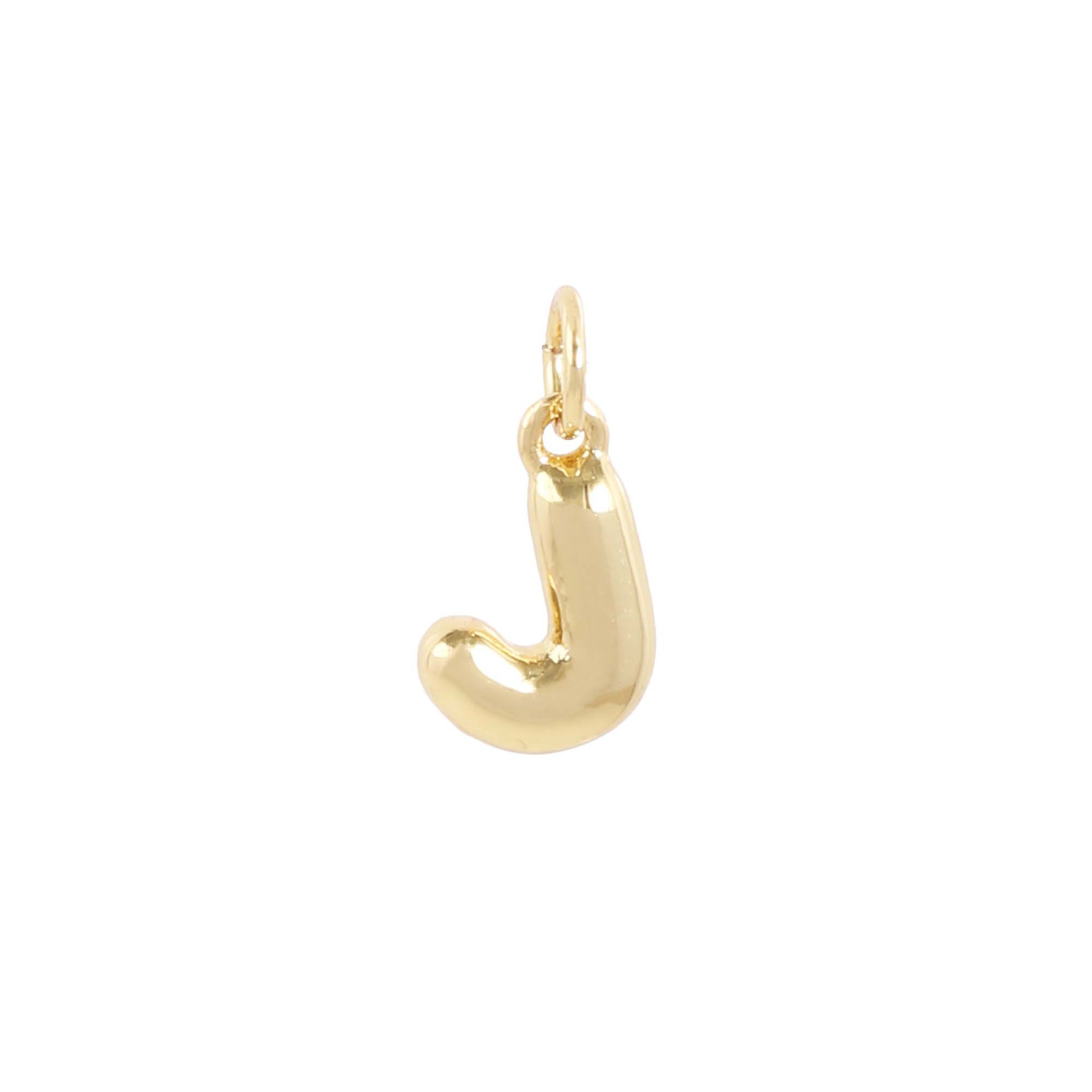 18k gold single letter j