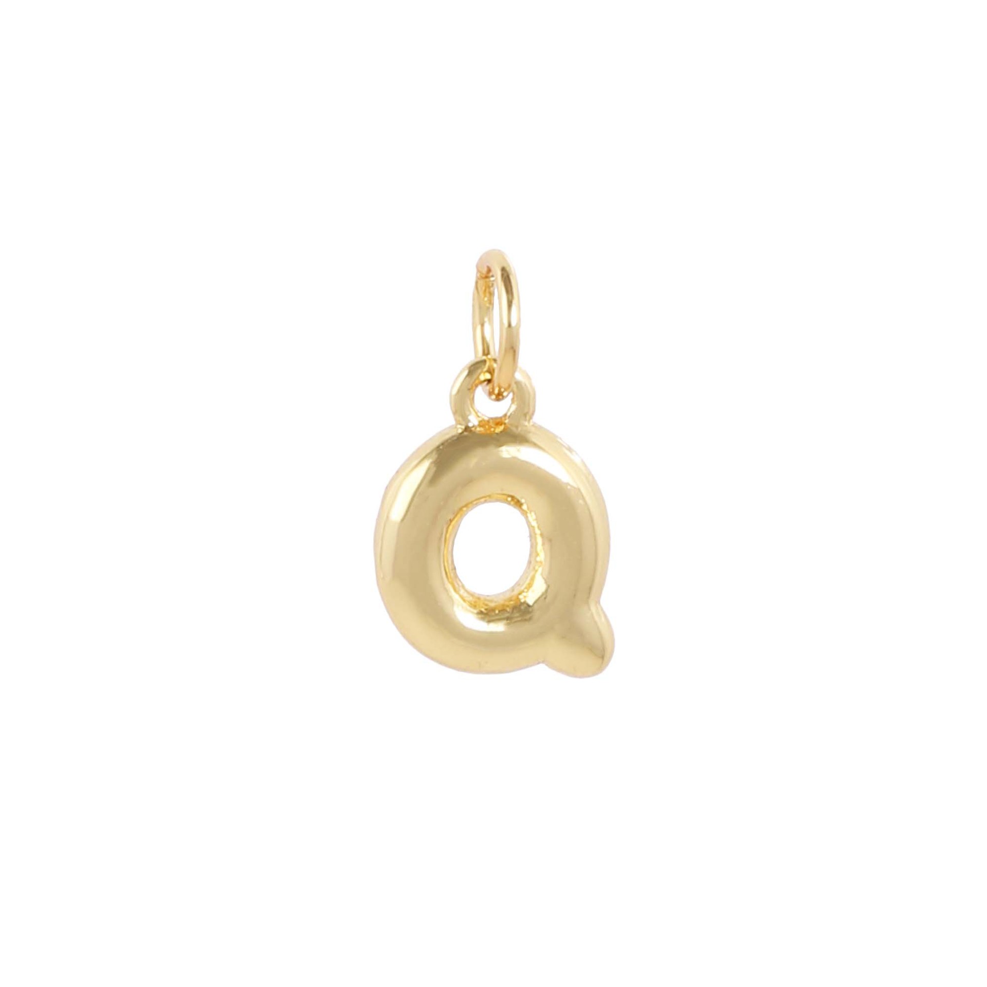 18k gold single letter q