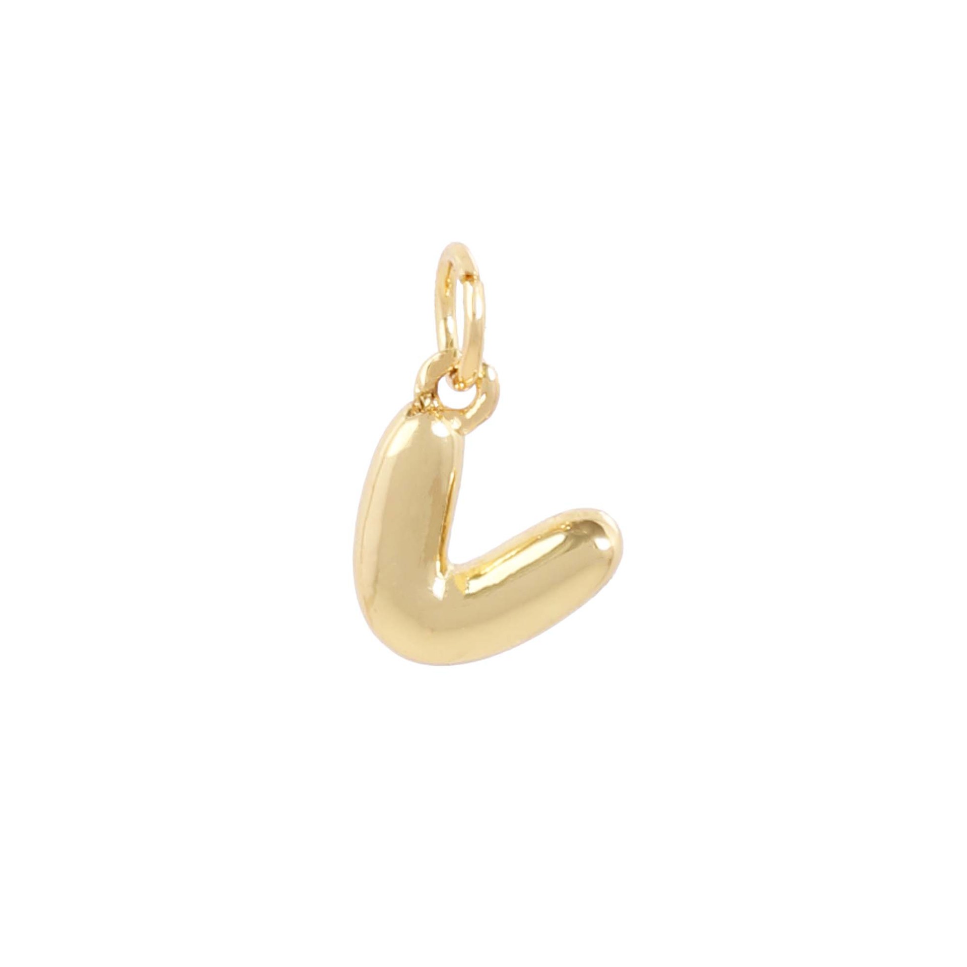 18k gold single letter v