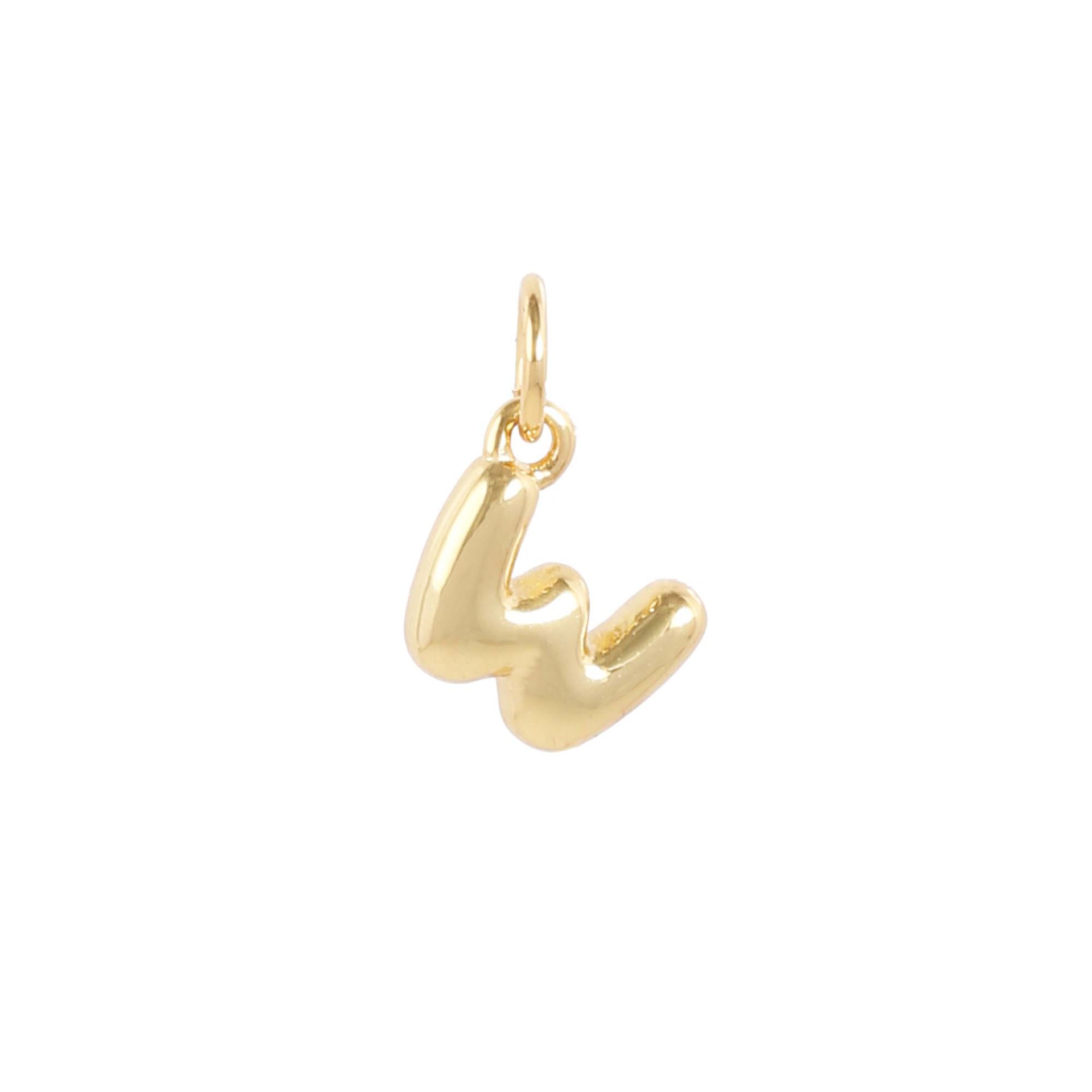 18k gold single letter w