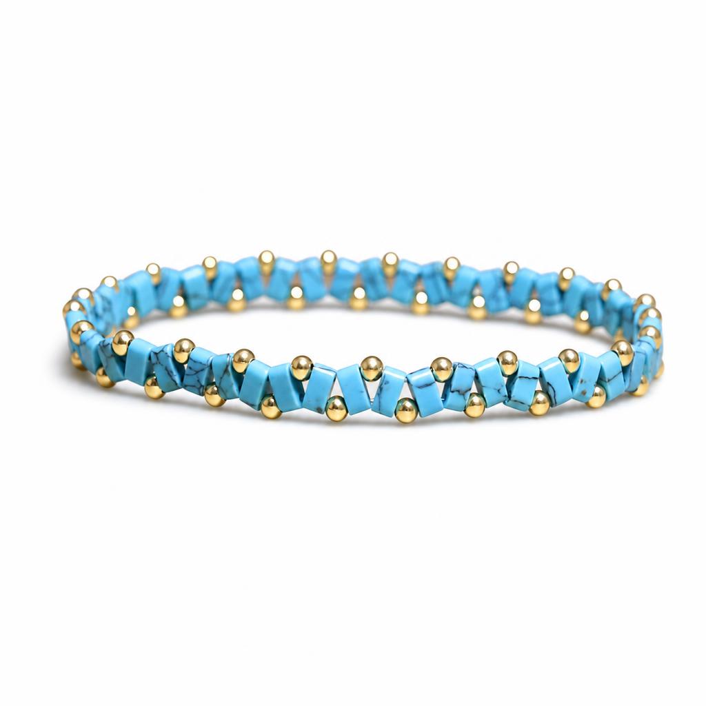 Black line turquoise