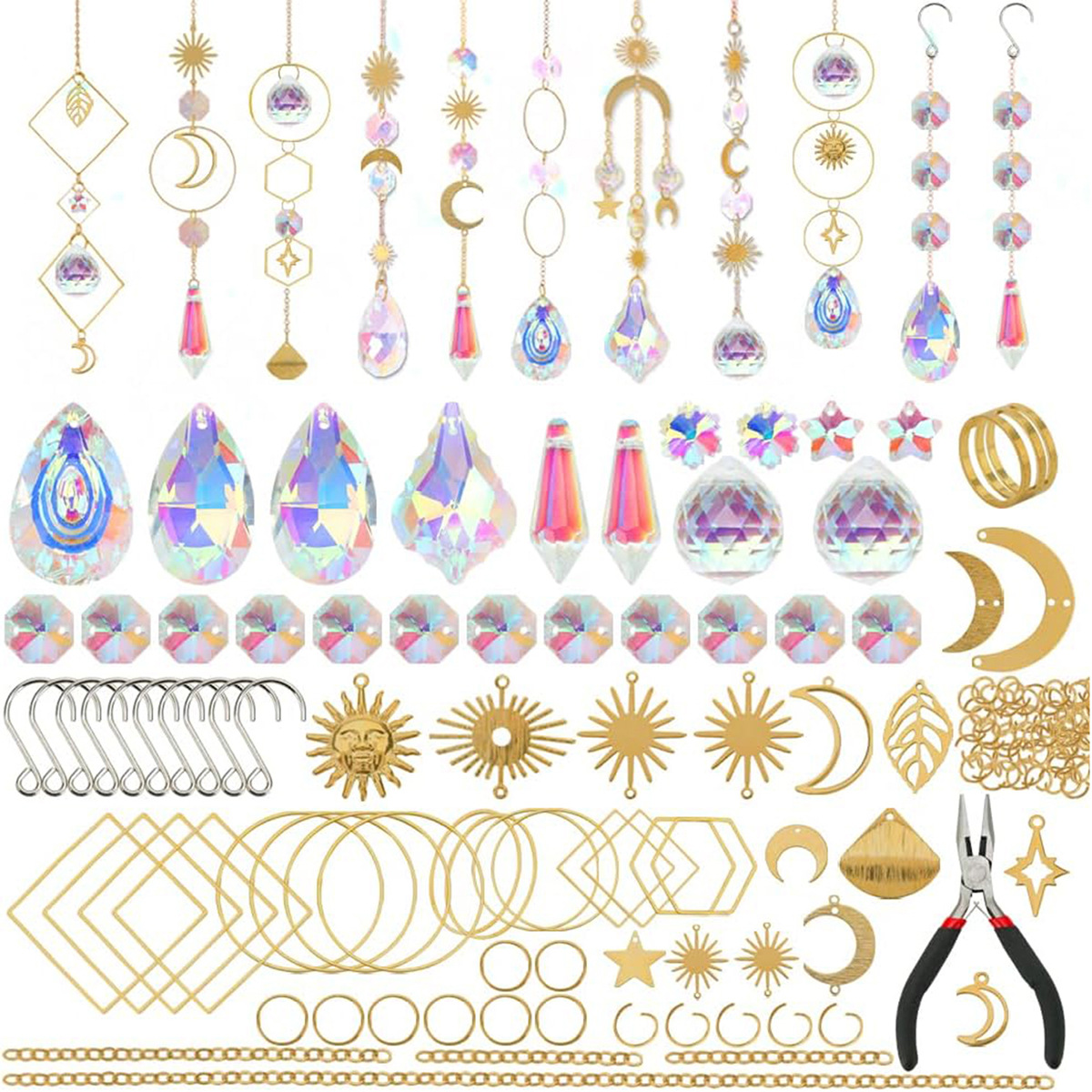 200pcs gold