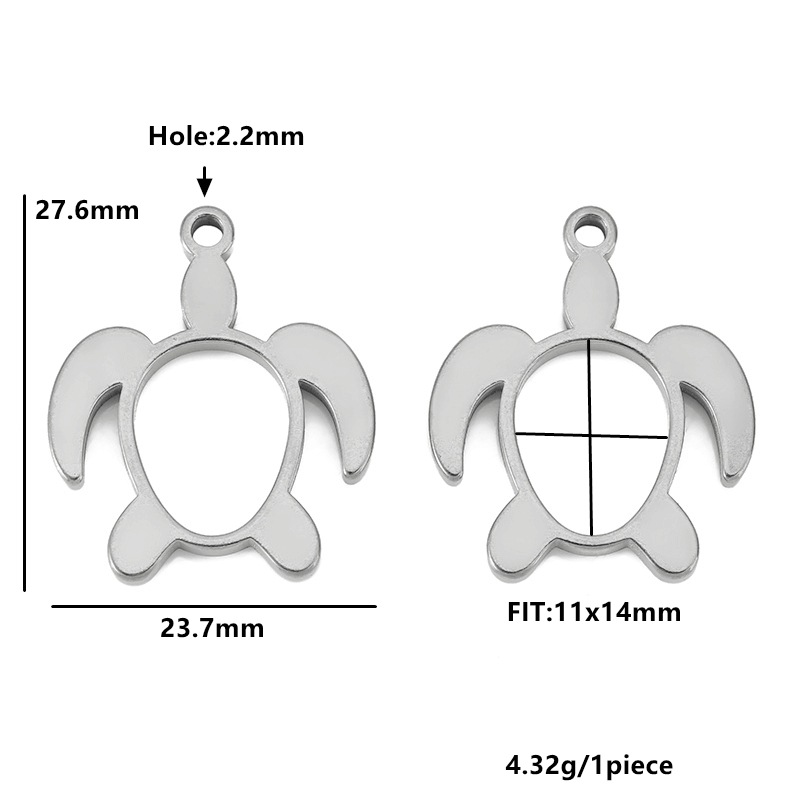 Hollow turtle-steel color