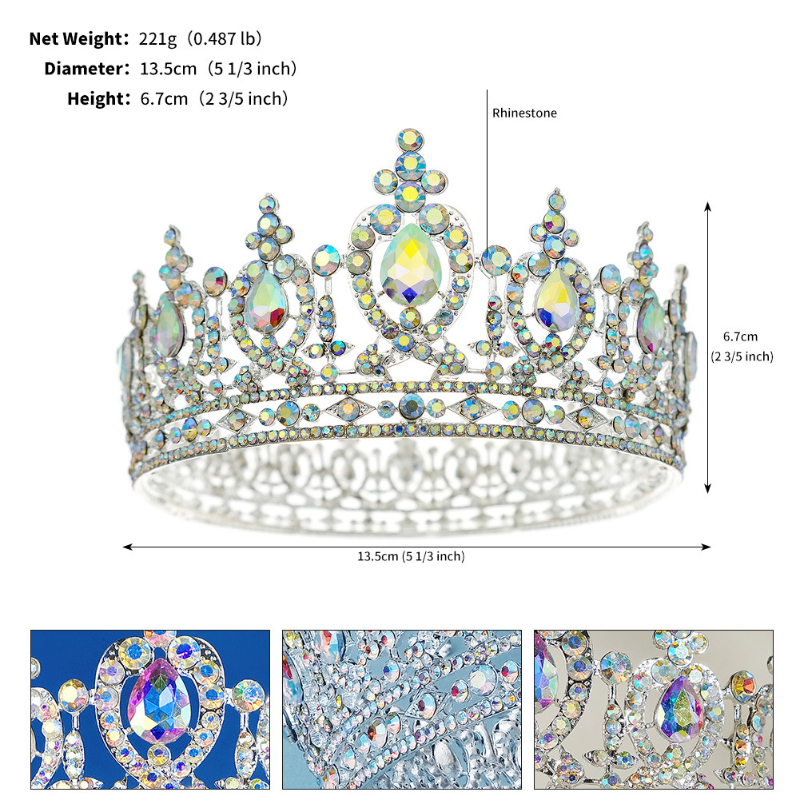 Silver AB rhinestone