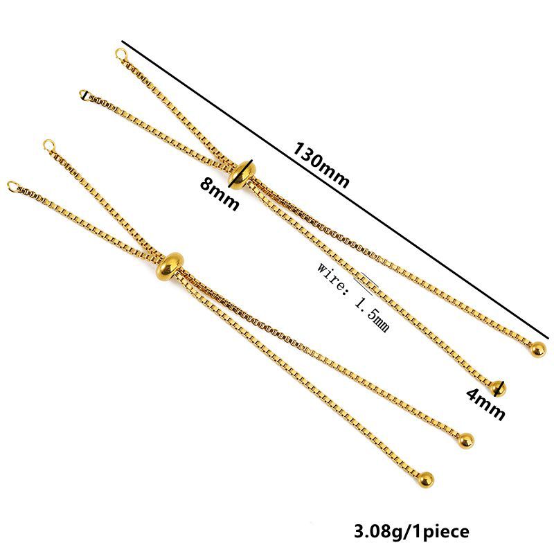 Ball pendant box chain-gold