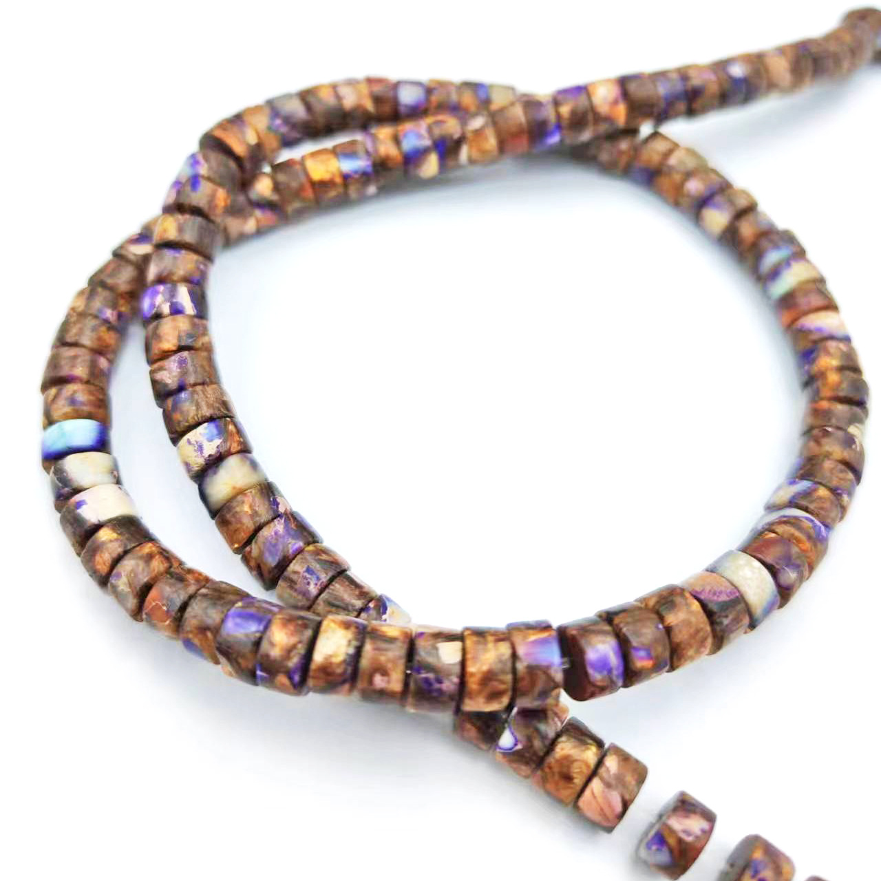 Gold copper purple
