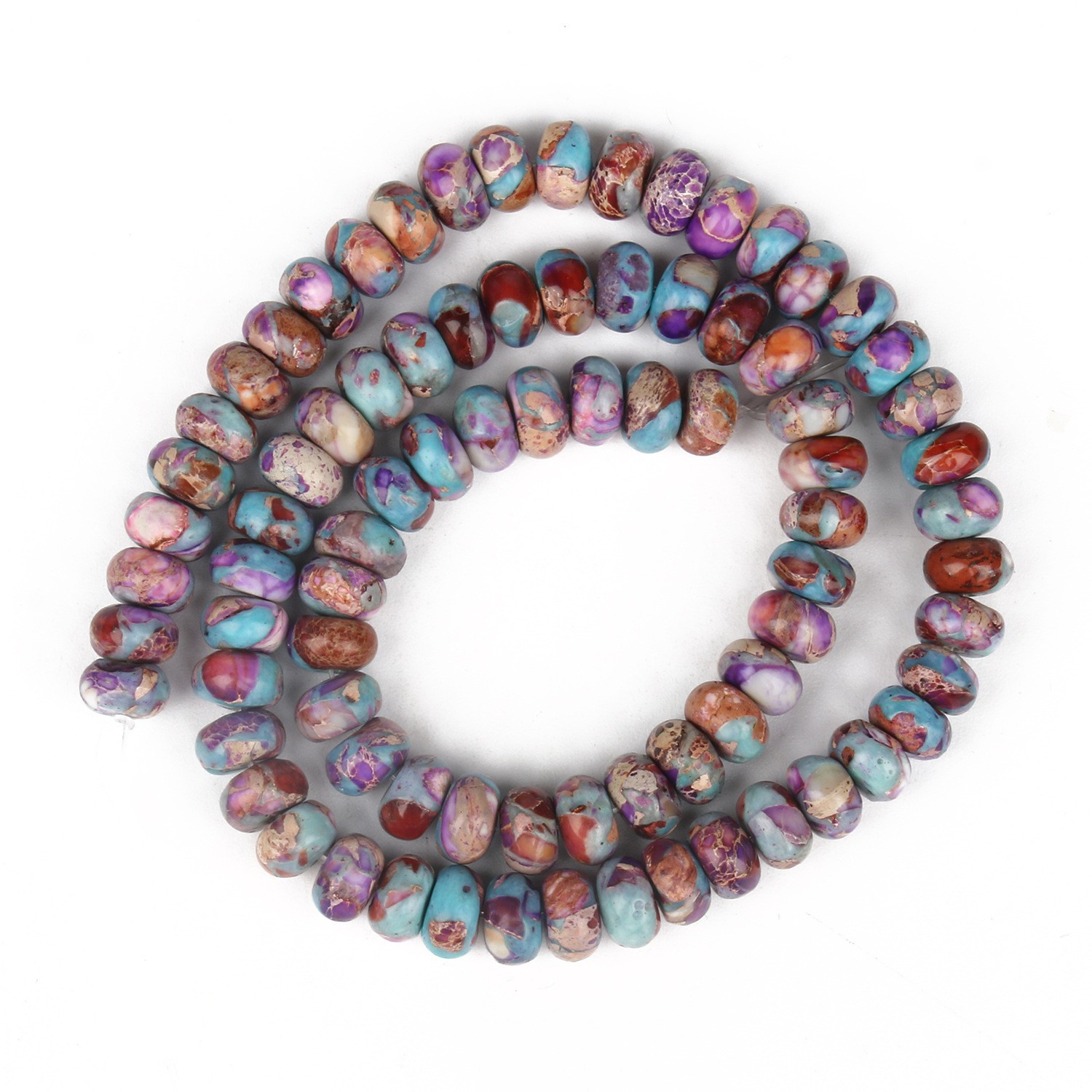 Natural purple color abacus beads emperor stone