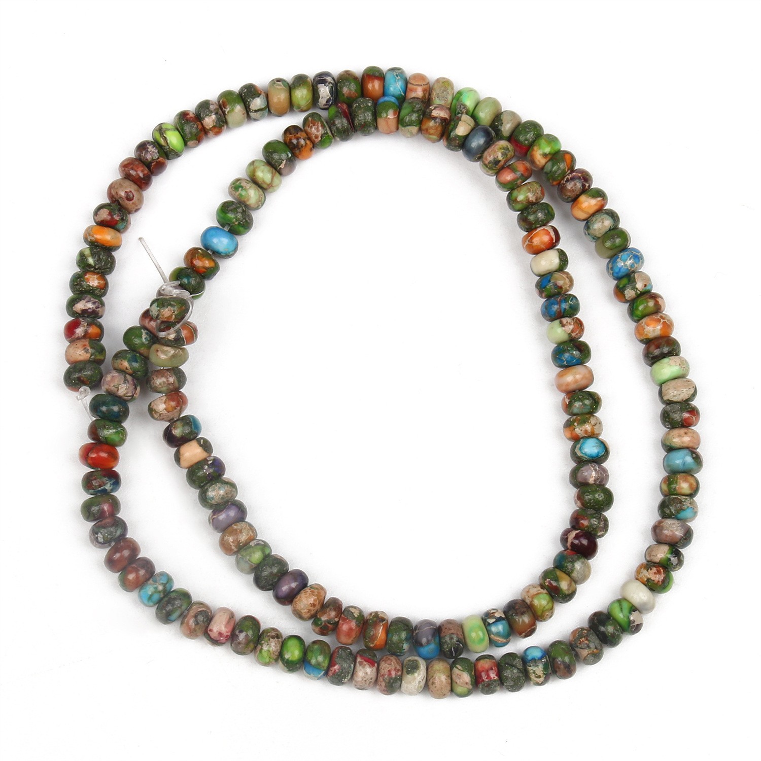 Natural colored abacus beads emperor stone