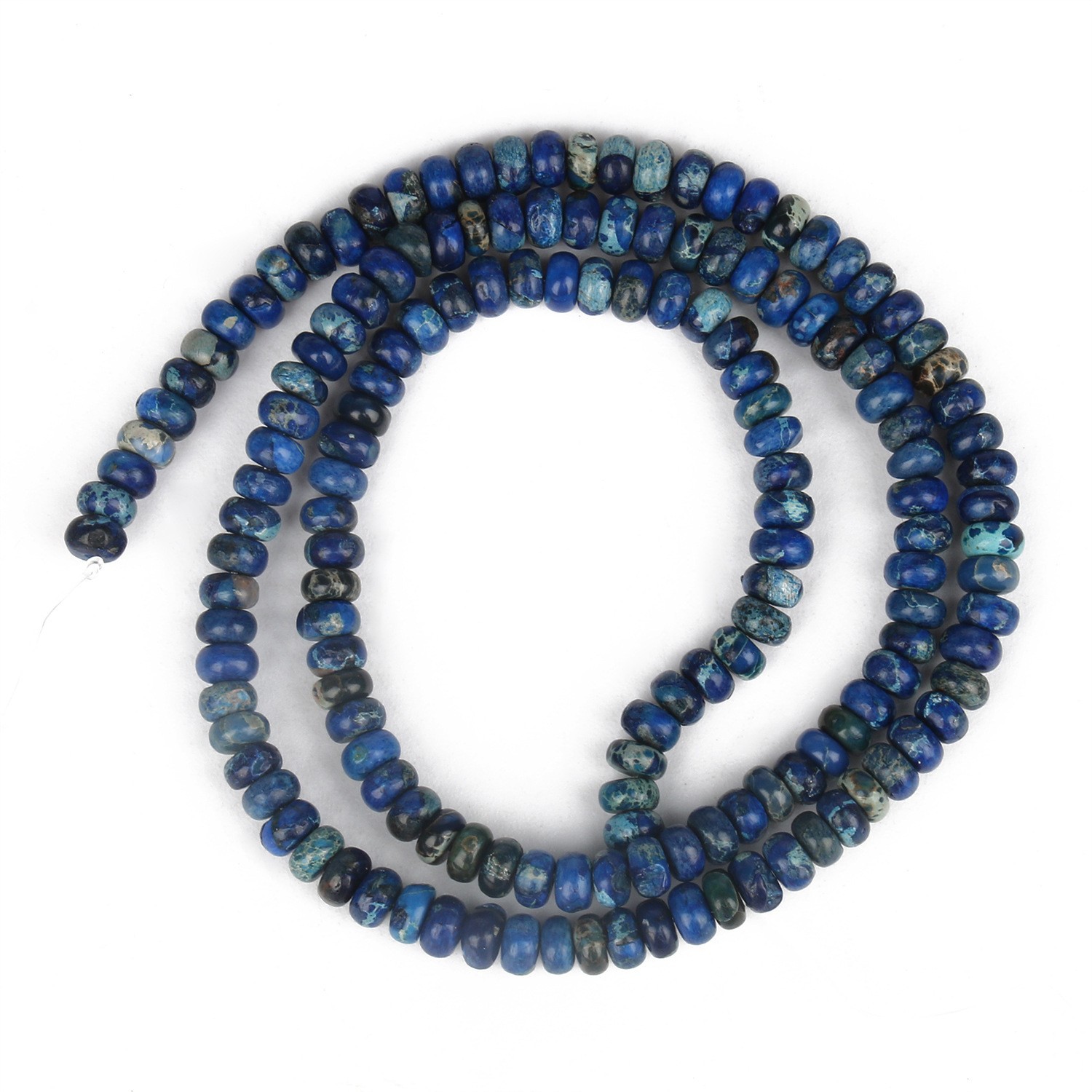 Natural Blue Abacus Beads Emperor Stone