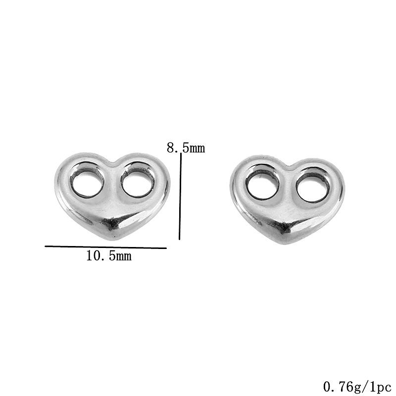 Steel color 10.5x8.5mm