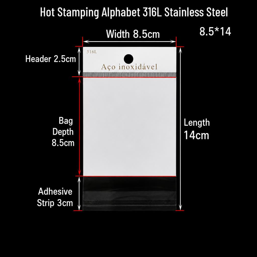 316L 8.5*14cm