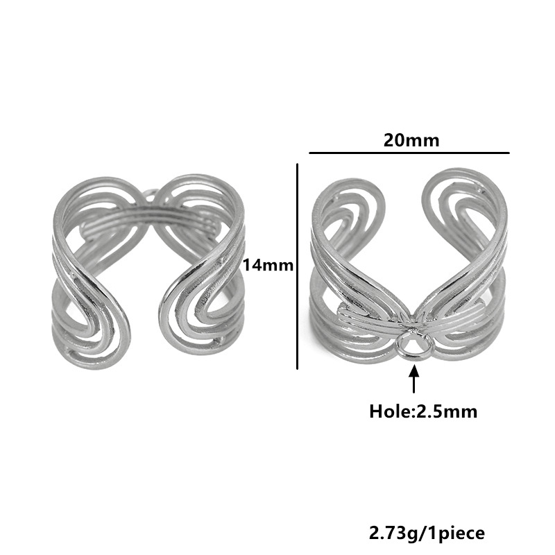 Hollow lines-steel color
