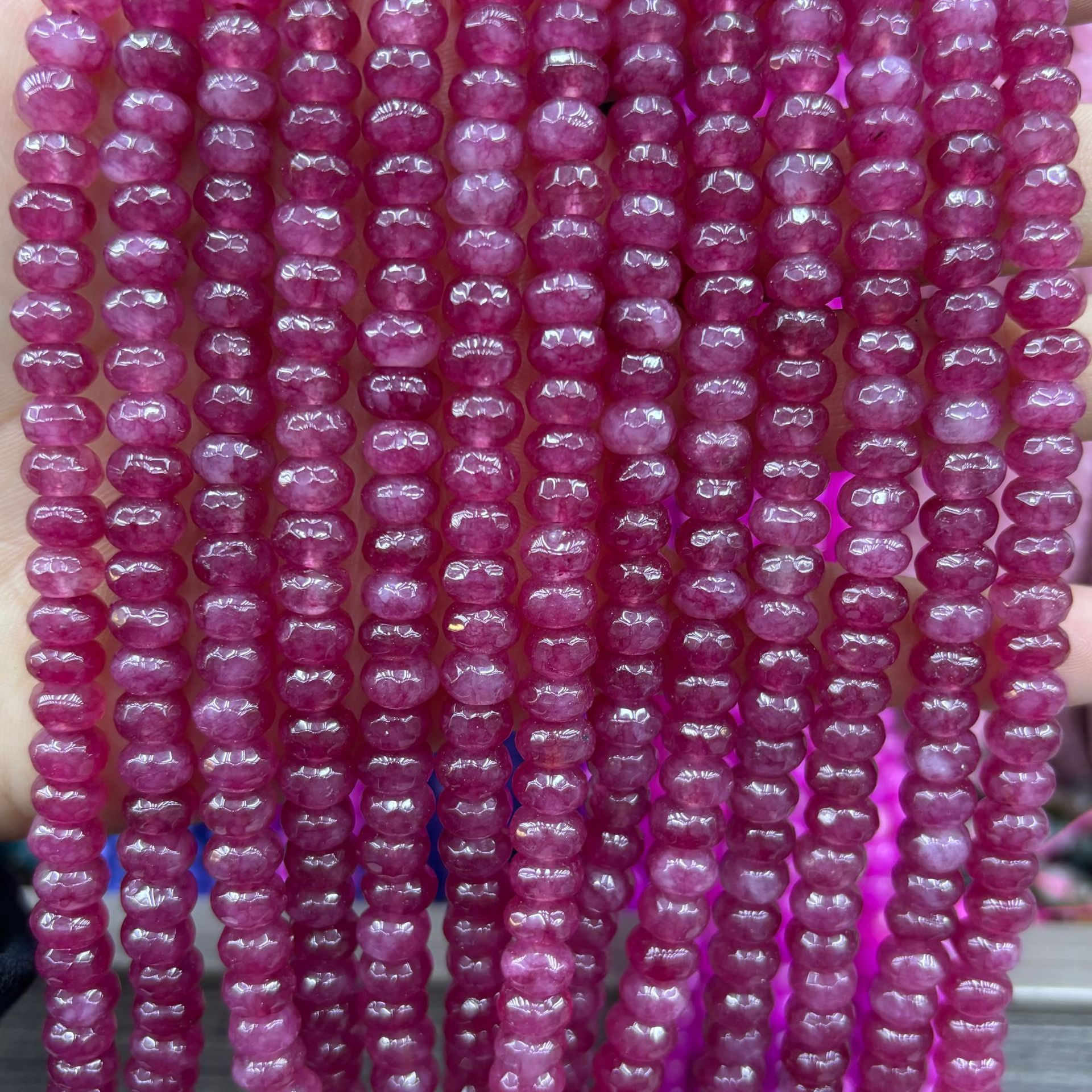 translucent purplish red