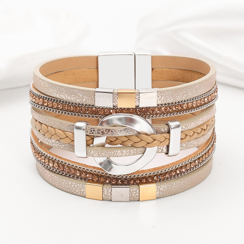 Beige silver buckle (yl86-05)
