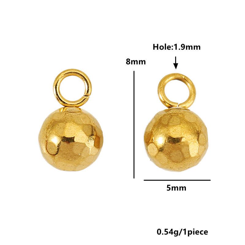 Single bail 5mm - gold