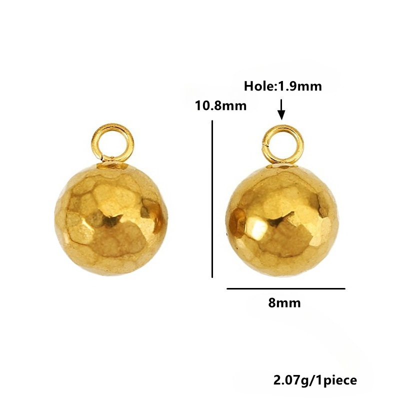 Single bail 8mm - gold tone