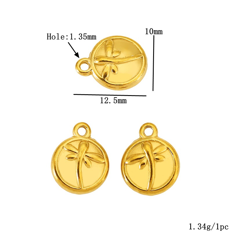 Golden dragonfly pattern 1562