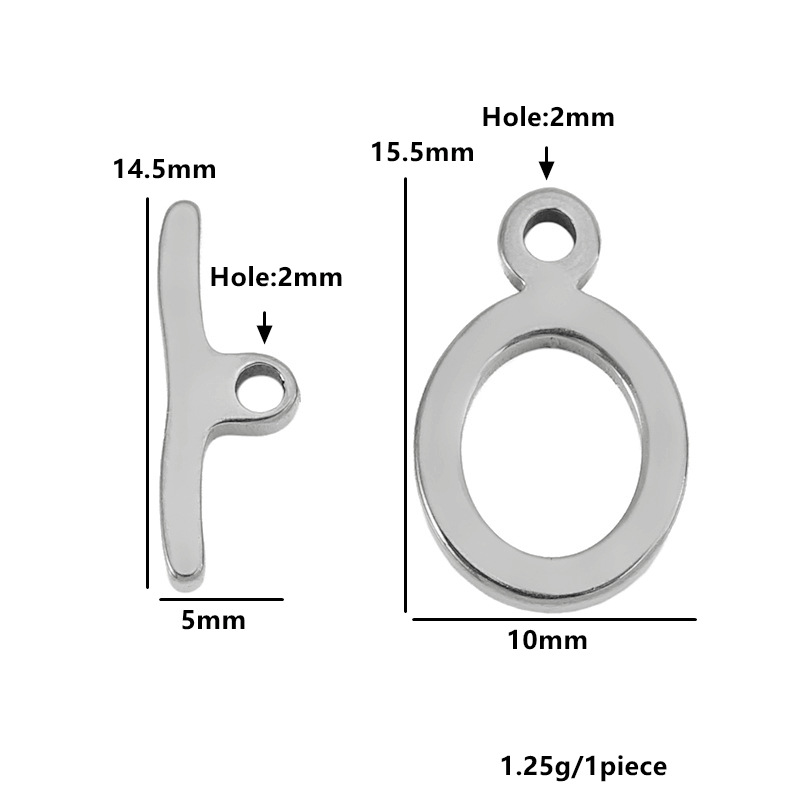Flat oval trumpet-steel color