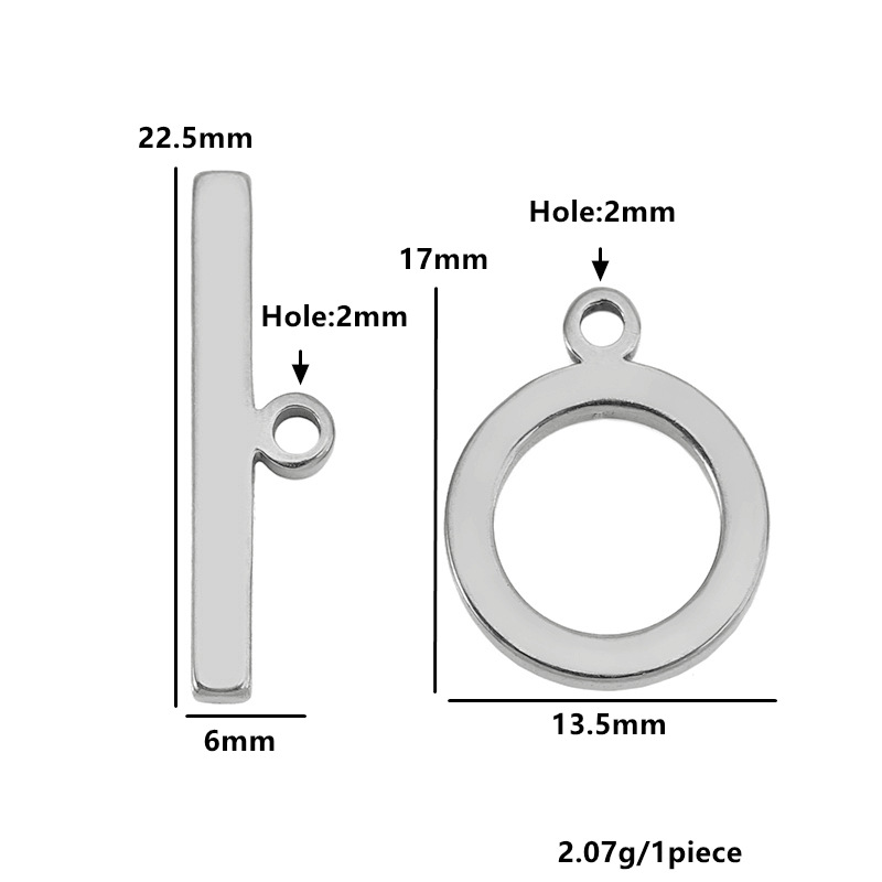 Flat circle-steel color