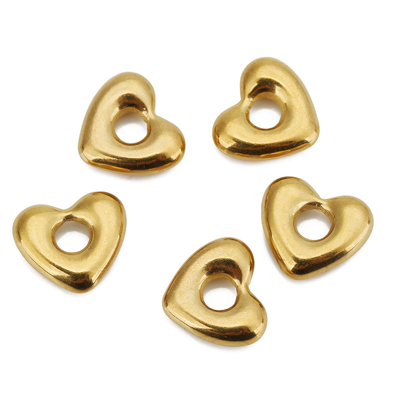 Small hole heart gold