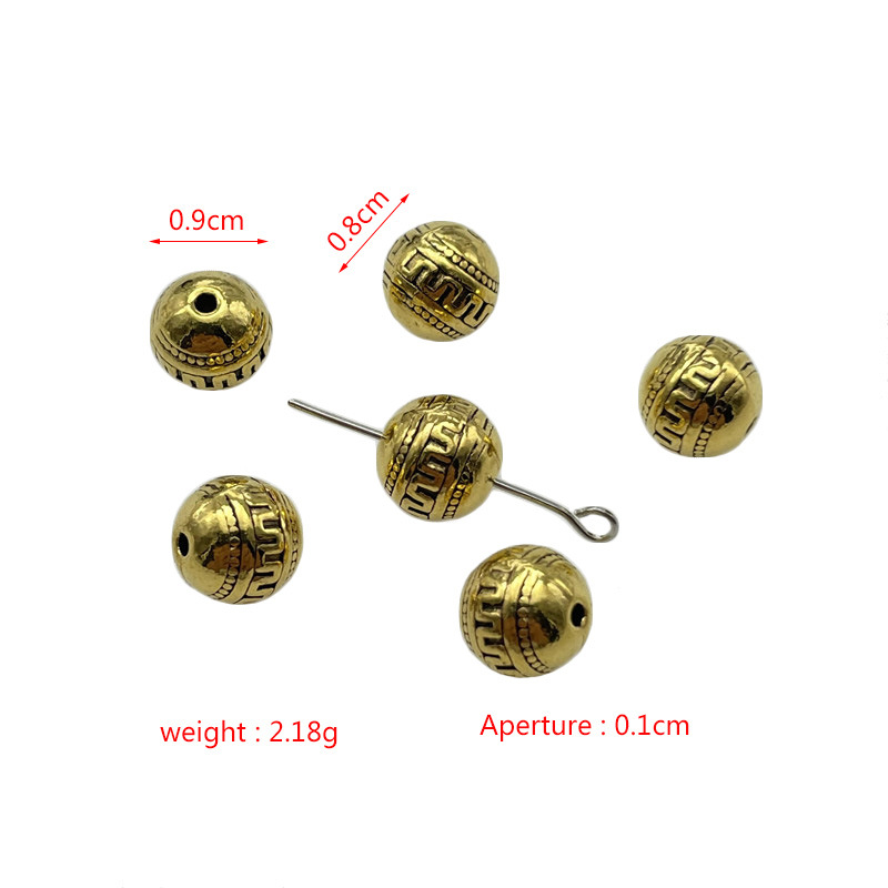 Striped beads-ancient gold